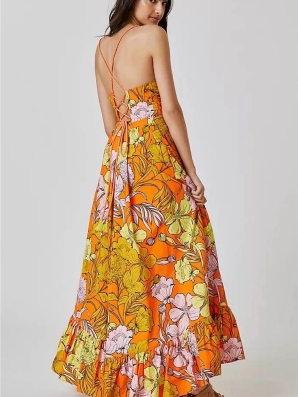 Like New! Anthropologie Plenty By Tracy Reese Floral Maxi Dres